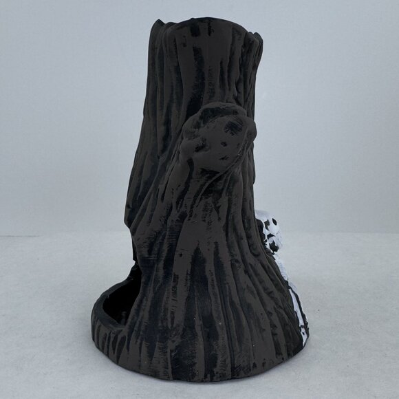 Vintage Halloween Haunted Tree Candle Holder With Skeleton Pumpkin 6.5" Tall - Picture 6 of 16